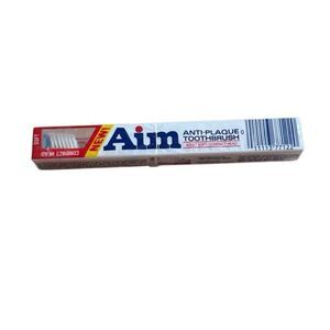 NIB AIM made in Germany Soft Head Bristle Toothbrush Red